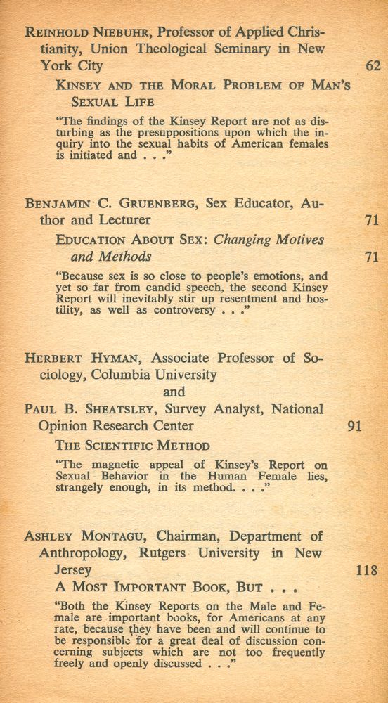 『AN ANALYSIS of the Kinsey Reports on Sexual Behavior in the Human Male and Female』 3