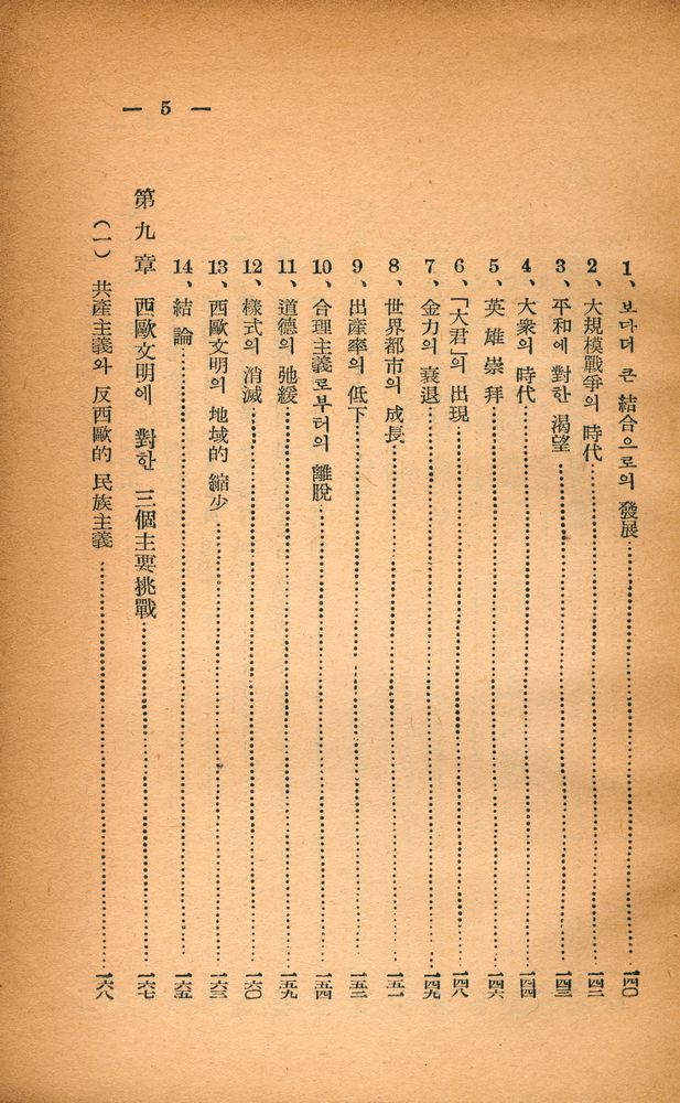 『歐美新書 4 - 西洋의 未來(구미신서 4 - 서양의 미래)』 6