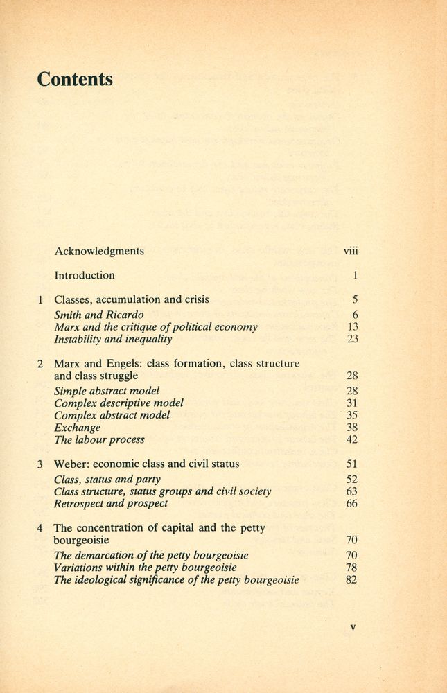 『Class, politics and the economy』 2