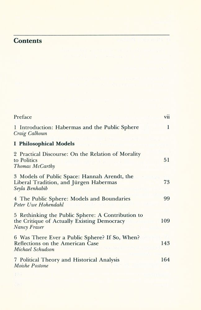 『Habermas and the public sphere』 2