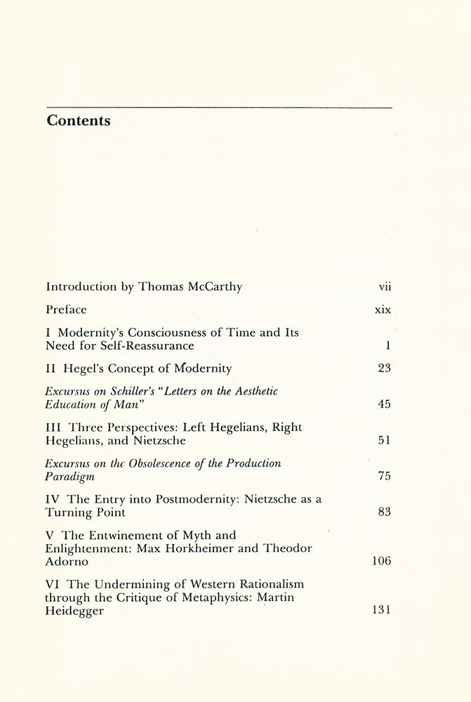『The philosophical discourse of modernity』 2