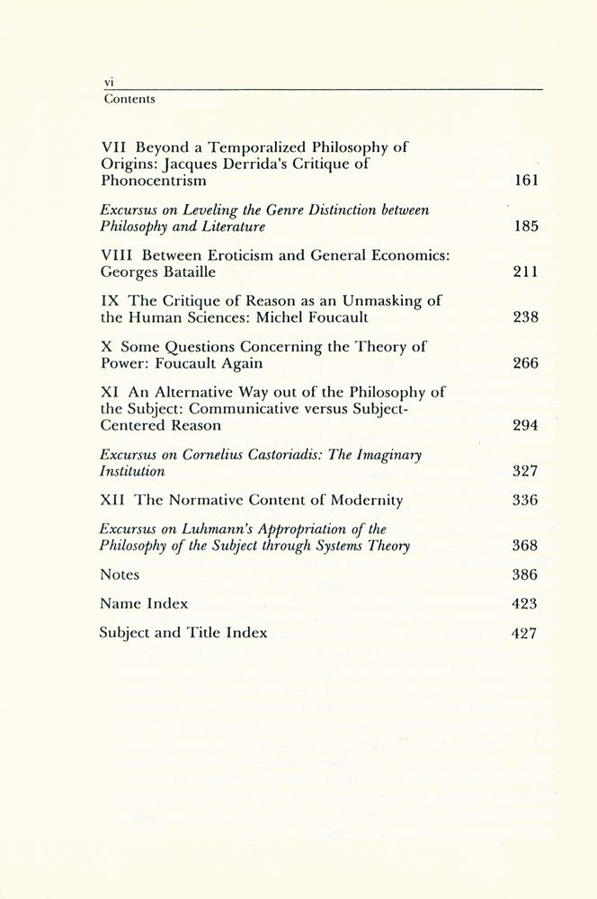 『The philosophical discourse of modernity』 3