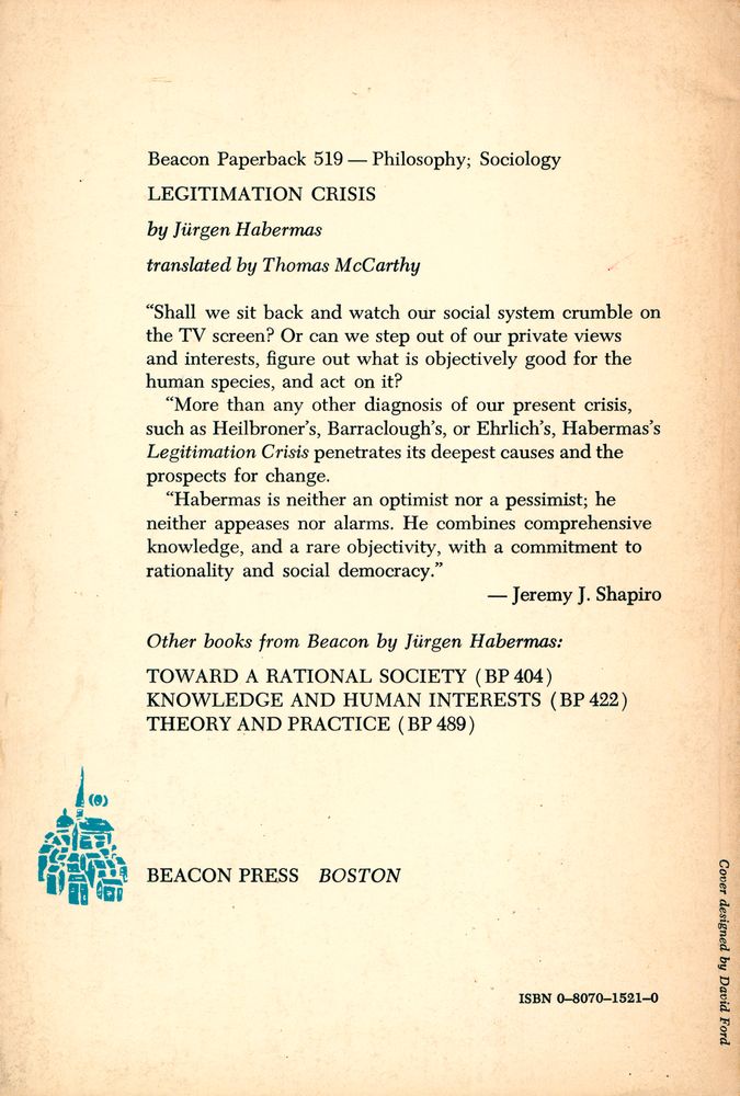 『Legitimation crisis』 4