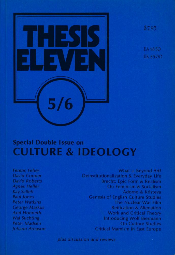 『THESIS ELEVEN』 5/6 1