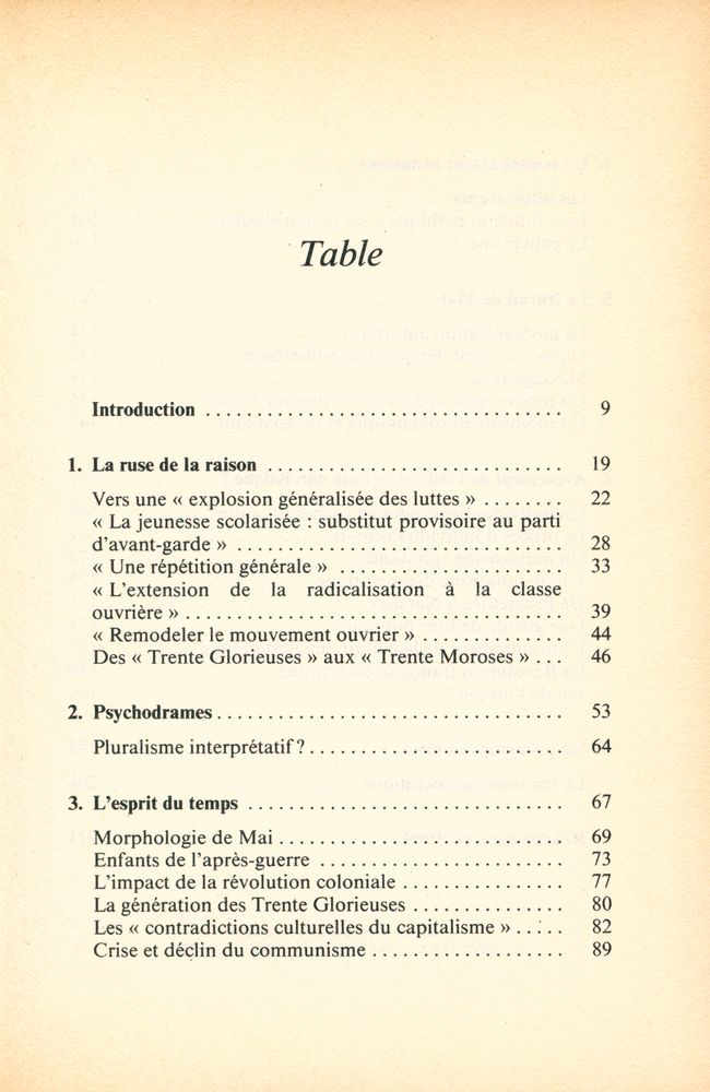 『VINGT ANS APRÈS : QUE RESTE - T - IL DE 68?』 2