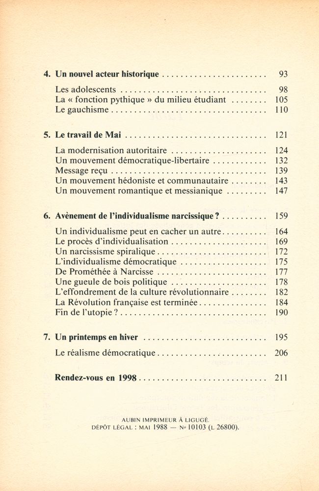 『VINGT ANS APRÈS : QUE RESTE - T - IL DE 68?』 3