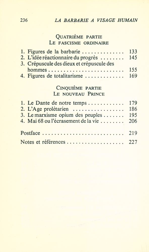 『La barbarie à visage humain』 3