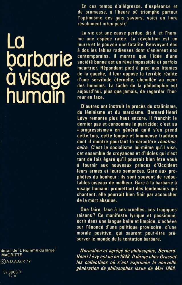 『La barbarie à visage humain』 4