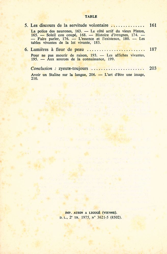 『LA CUISINIÈRE ET LE MANGEUR D'HOMMES : essai sur les rapports entre l'État, le marxisme et les camps de concentration』 3