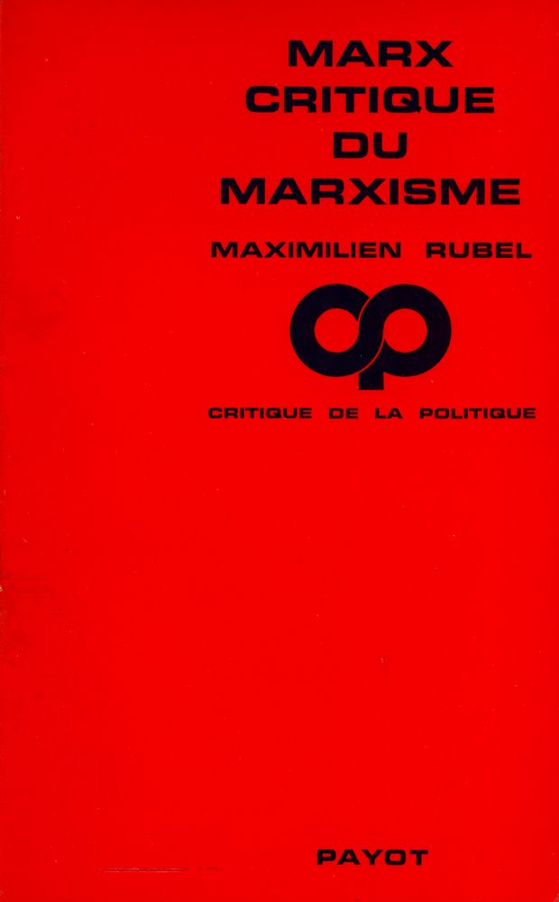 『MARX CRITIQUE DU MARXISME : Essais』 1
