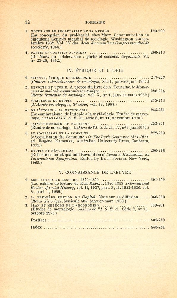 『MARX CRITIQUE DU MARXISME : Essais』 3