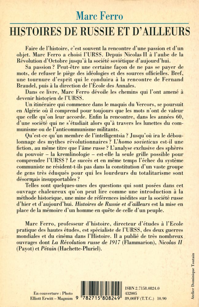 『HISTOIRES DE RUSSIE ET D'AILLEURS』 3