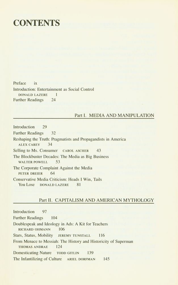 『American media and mass culture : left perspectives』 2