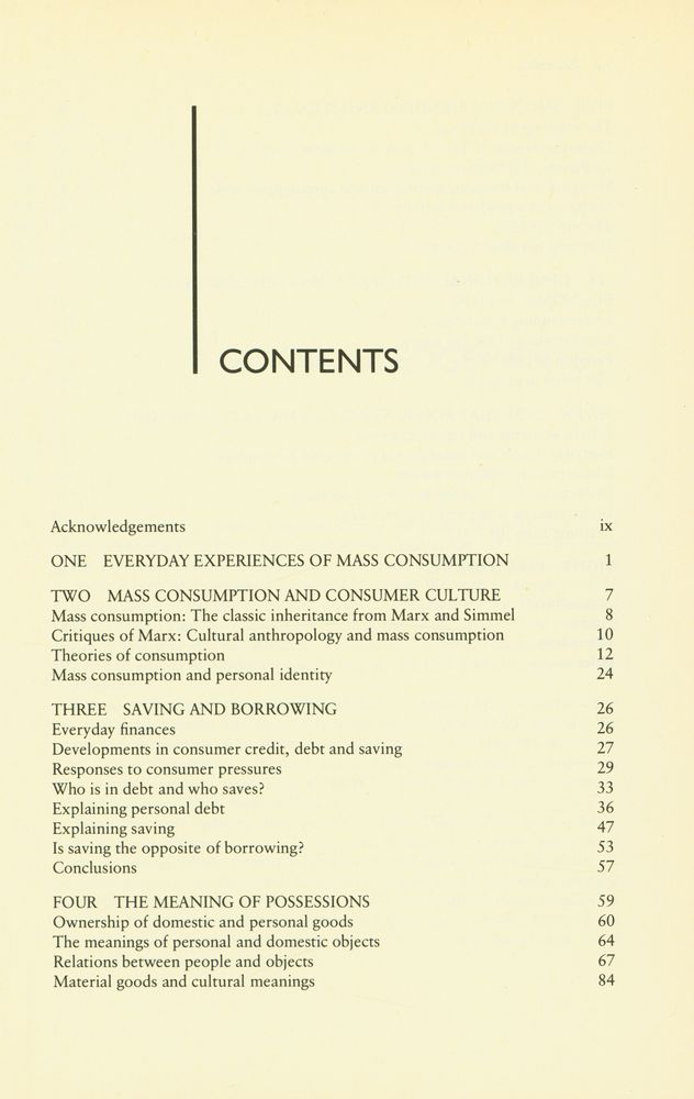 『Mass consumption and personal identity : everyday economic experience』 2