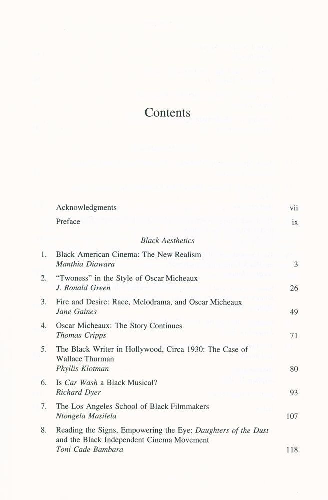 『Black American cinema : aesthetics and spectatorship』 2