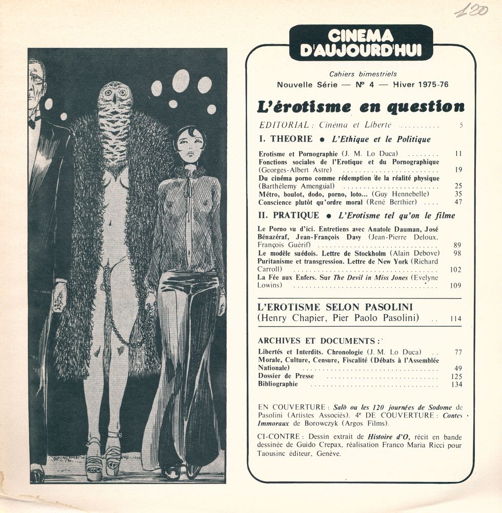 『CINEMA D'AUJOURD'HUI』 Nº 4 HIVER 1975/1976 2