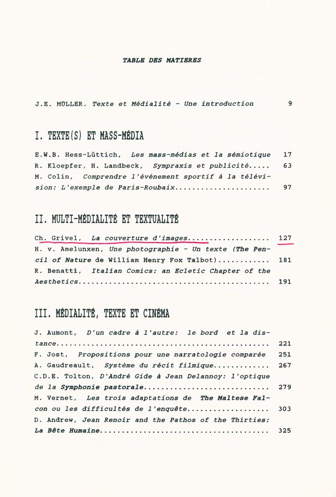『TEXT ET MEDIALITE』 2
