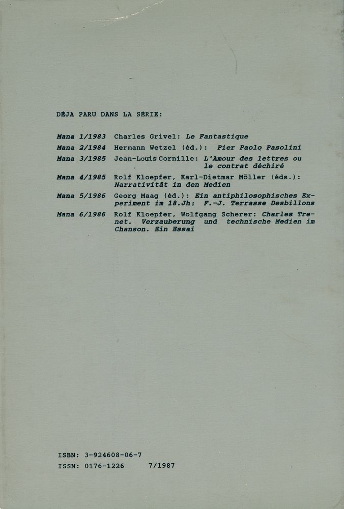 『TEXT ET MEDIALITE』 4