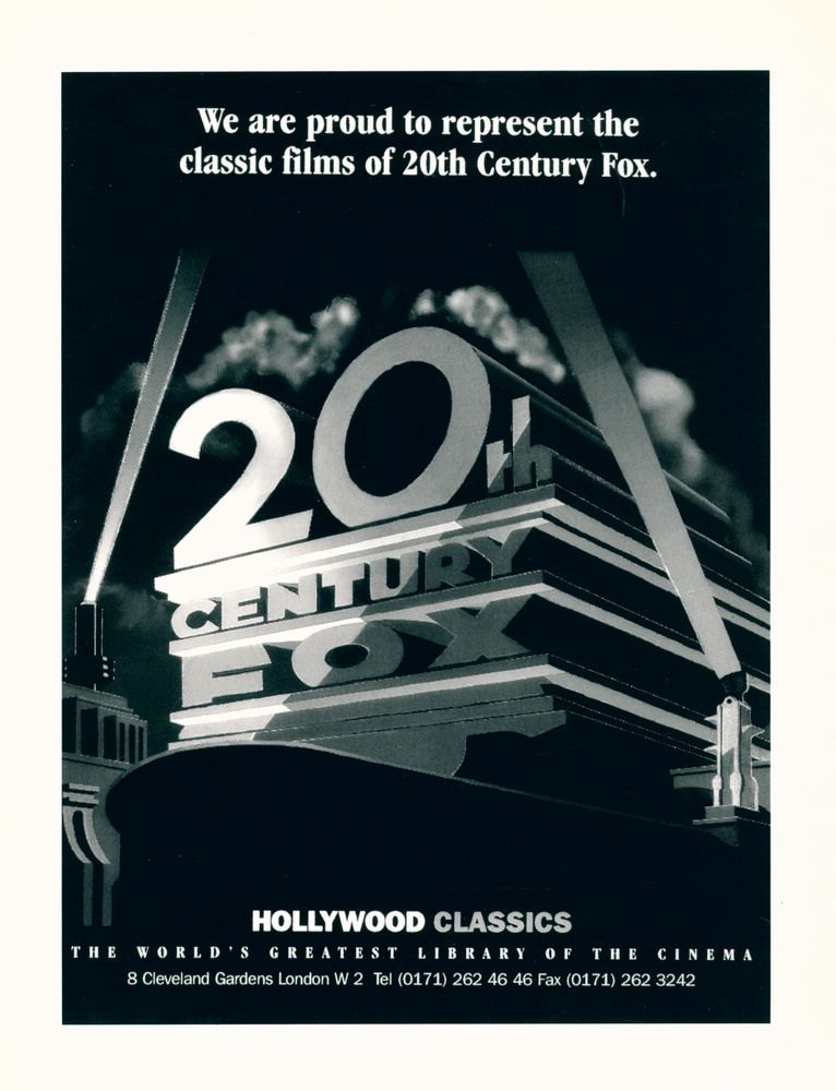 《HISTOIRE D'UN STUDIO (80 ans de production) 1915 - 1995 : RÉTROSPECTIVE 20th CENTURY - FOX》 3