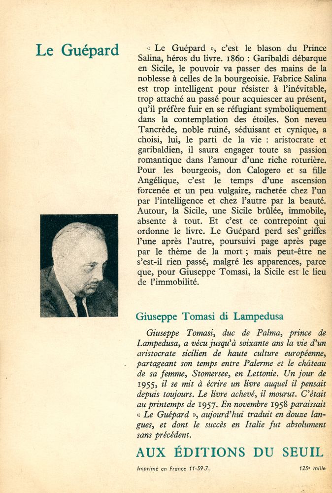 『Le Guépard : ROMAN』 3