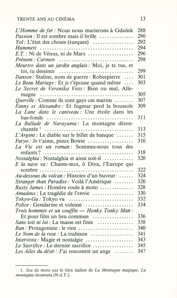 『TRENTE ANS AU CINÉMA : De Rossellini à Greenaway』 6