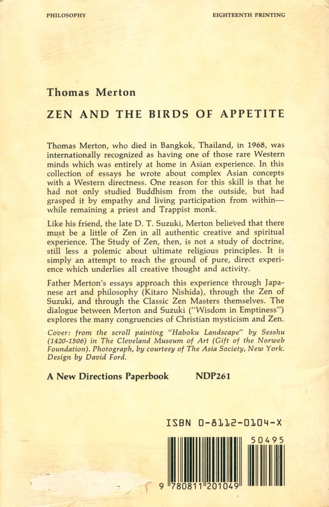『ZEN AND THE BIRDS OF APPETITE』 3