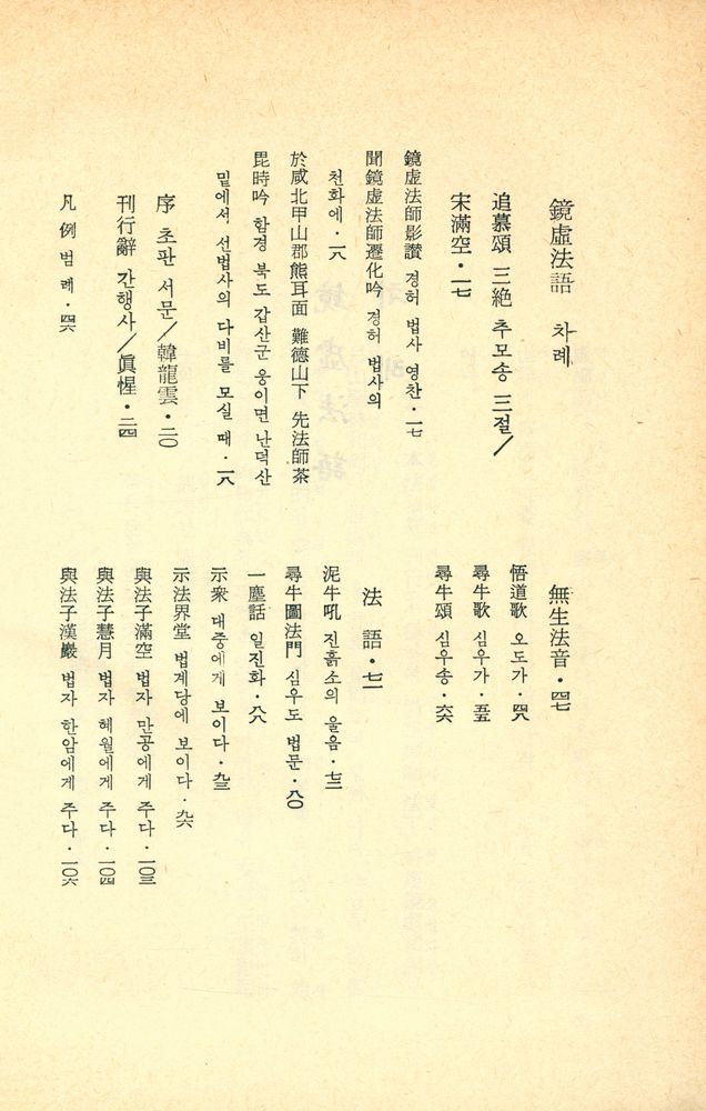『鏡虛法語(경허법어)』 2