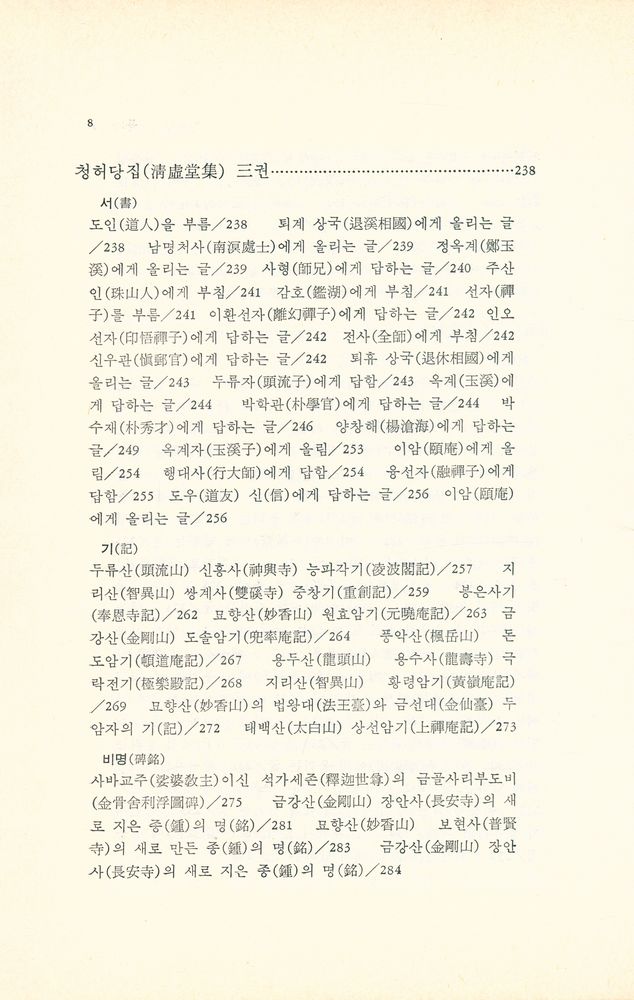 『淸虛堂集(청허당집)』