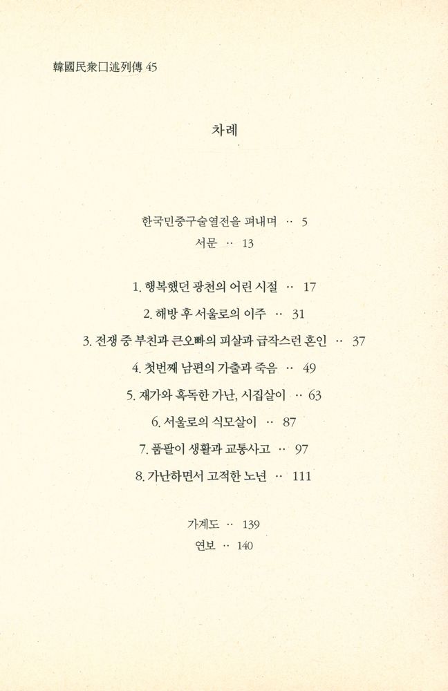 『한국민중구술열전 45 - 윤정희 1931년 1월 18일생』 2