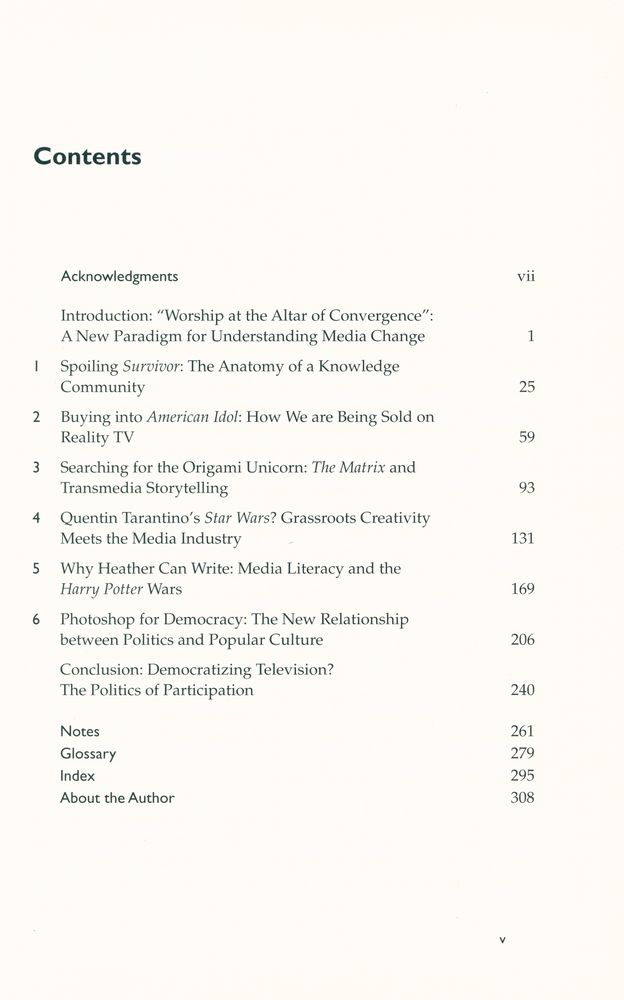 『Convergence culture : where old and new media collide』 2