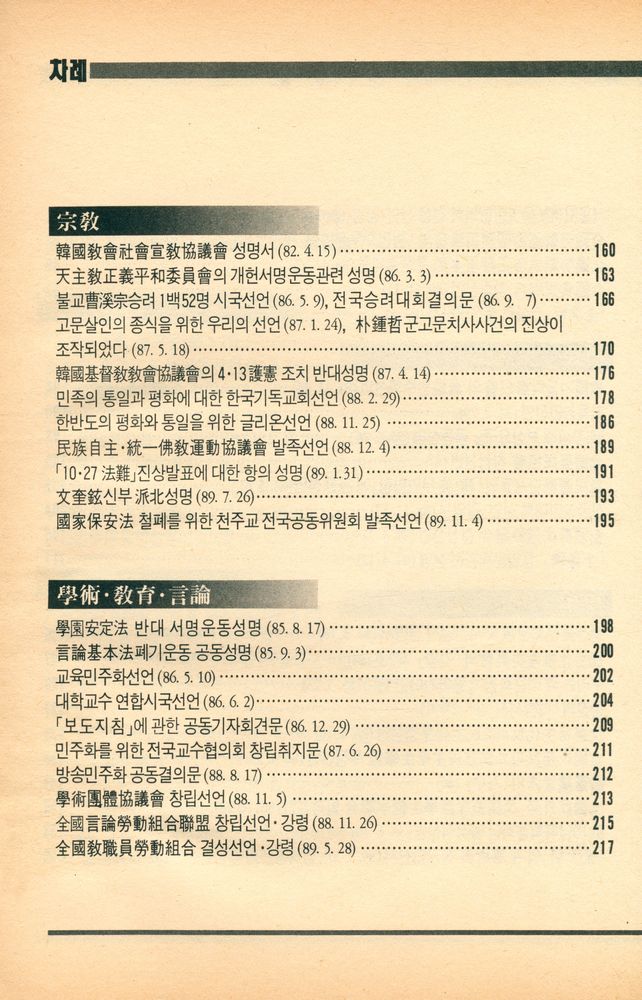 『宣言으로 본 80년대 民族·民主운동(선언으로 본 80년대 민족·민주운동)』 4