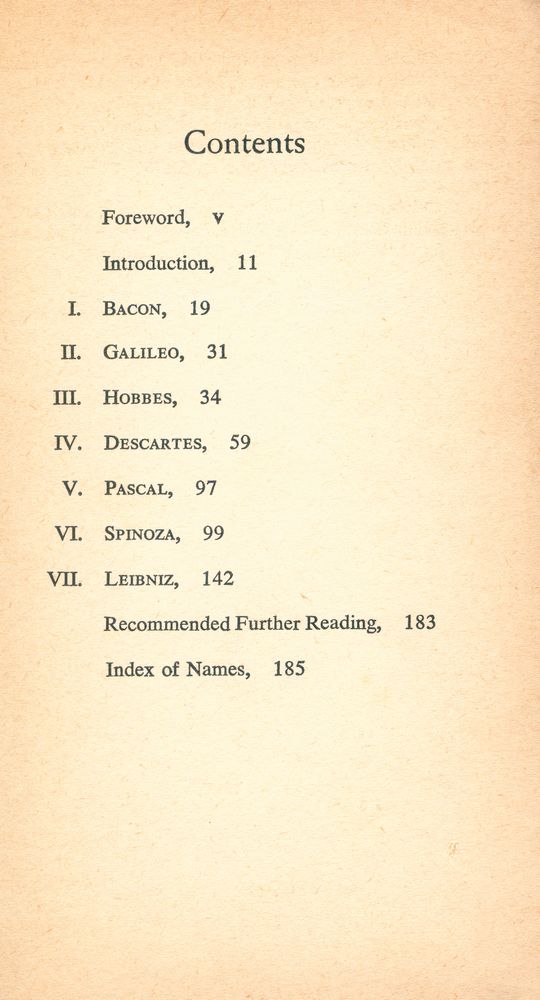 『THE AGE OF REASON : 17TH CENTURY PHILOSOPHERS』 2
