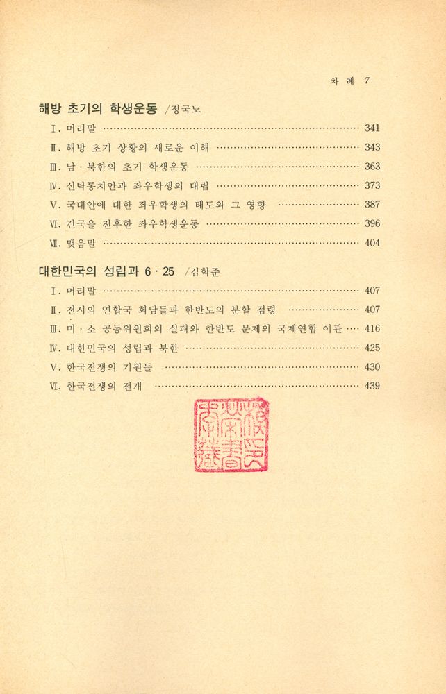 『한국현대사의 전개』 4