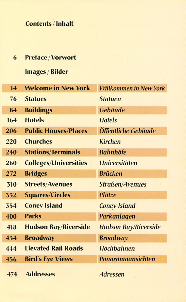 『New York : not only Buildings』 2