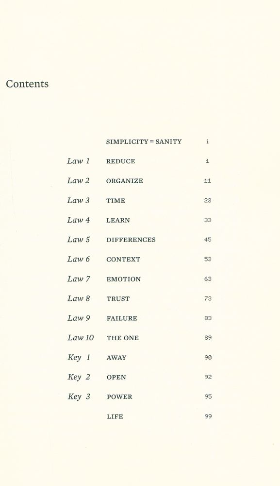 『The laws of simplicity』 2