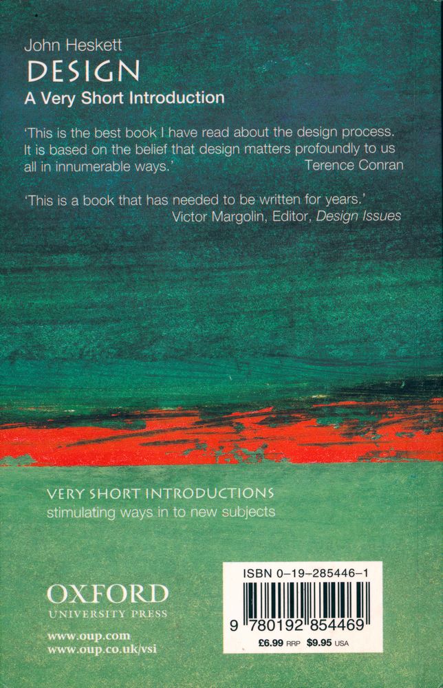 『DESIGN : A Very Short Introduction』 3