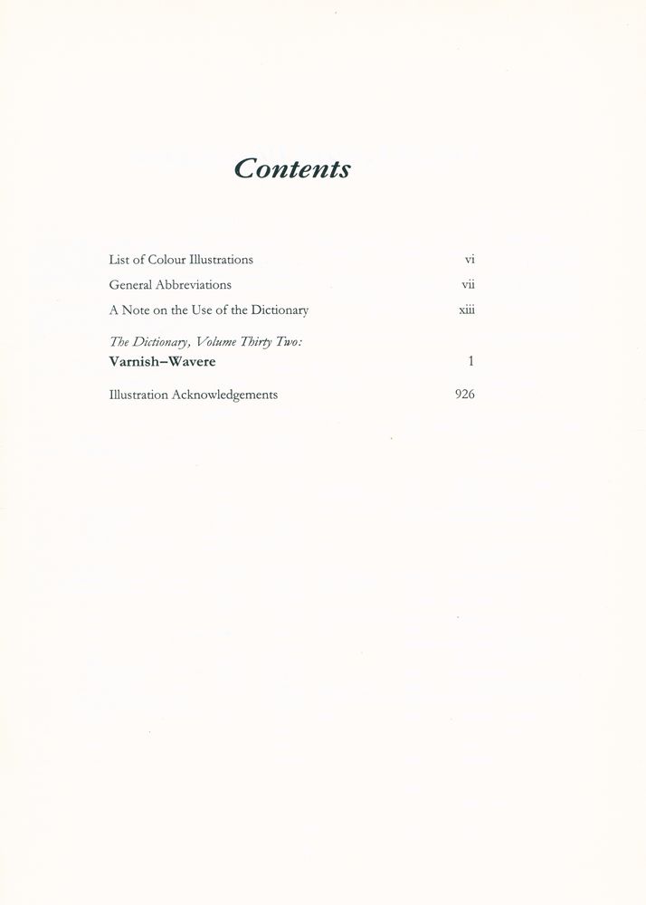 『The dictionary of art 32 : Varnish to Wavere』 3