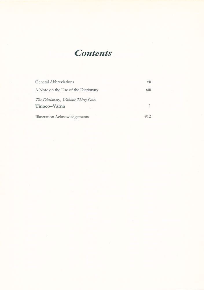 『The dictionary of art 31 : Tinoco to Varna』 3
