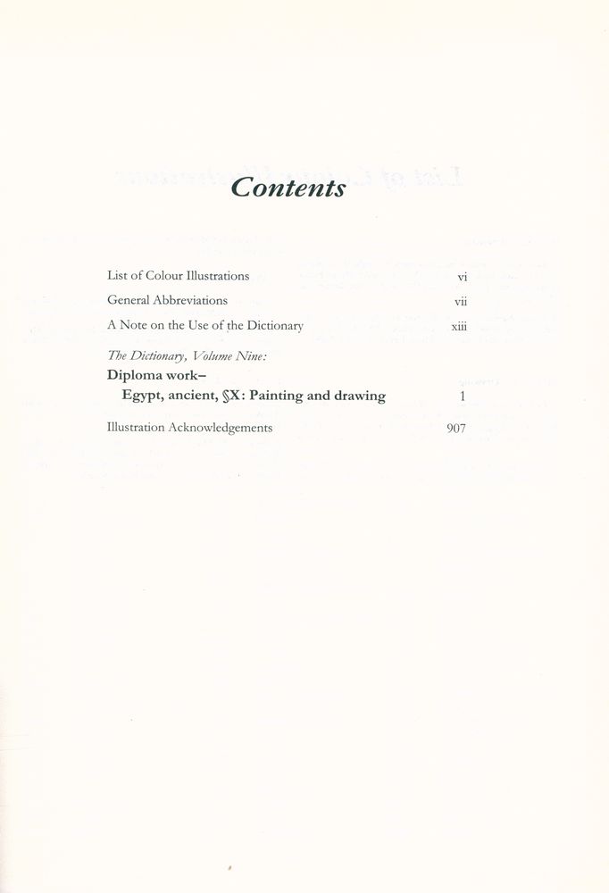 『The dictionary of art 9 : Diploma work to Egypt, ancient, X : Painting and drawing』 3