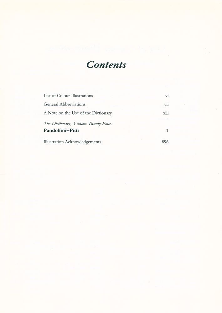 『The dictionary of art 24 : Pandolfini to Pitti』 3