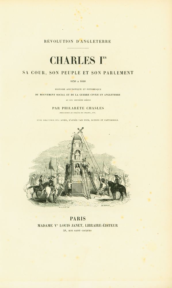 『CHARLESⅠER - SA COUR, SON PEUPLE ET SON PARLEMENT 1630 A 1660』 2