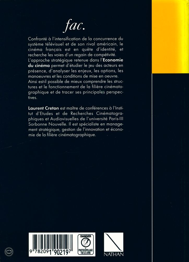 『ÉCONOMIE DU CINÉMA : PERSPECTIVES STRATÉGIQUES』 7
