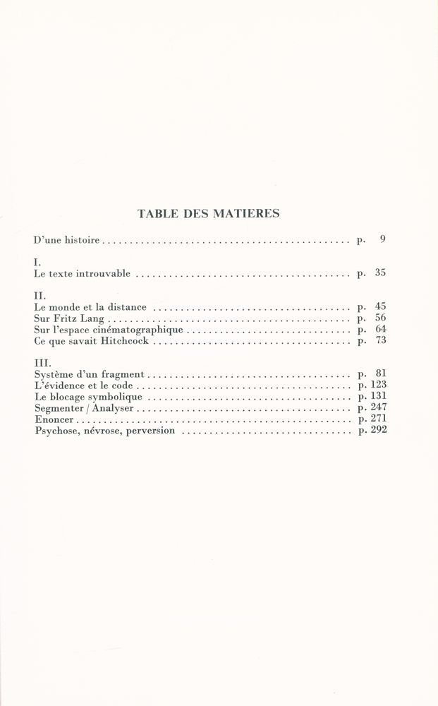 『L'analyse du Film』 2