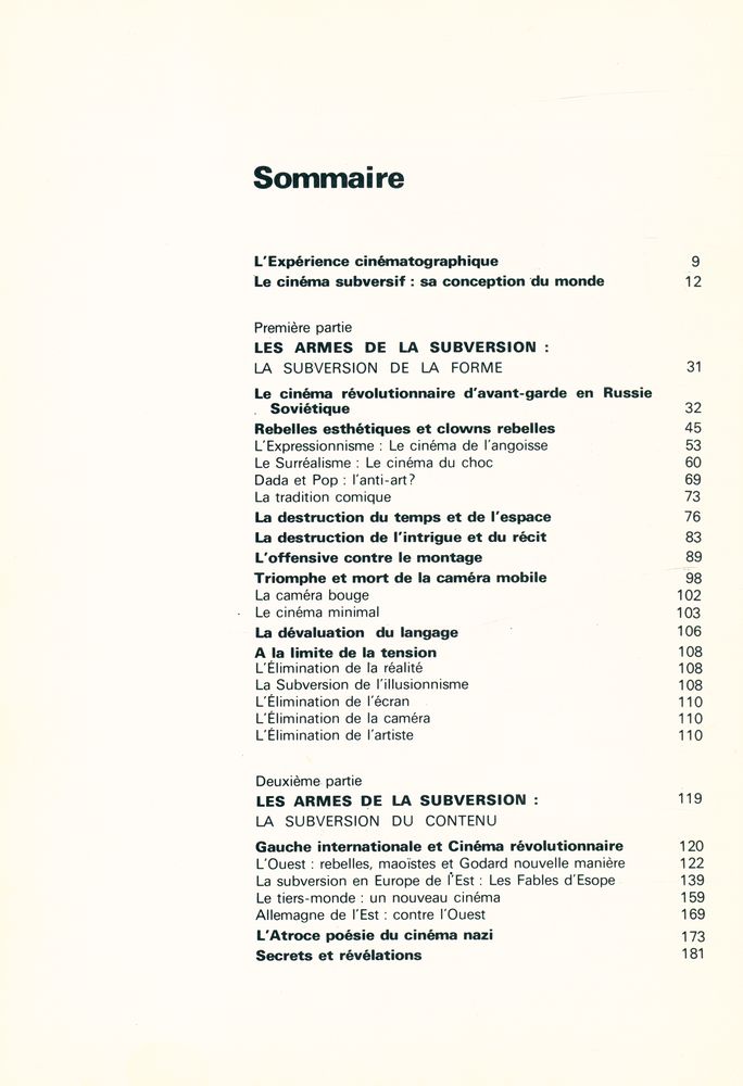 『LE CINÉMA ART SUBVERSIF : Film as a subversive Art』 2