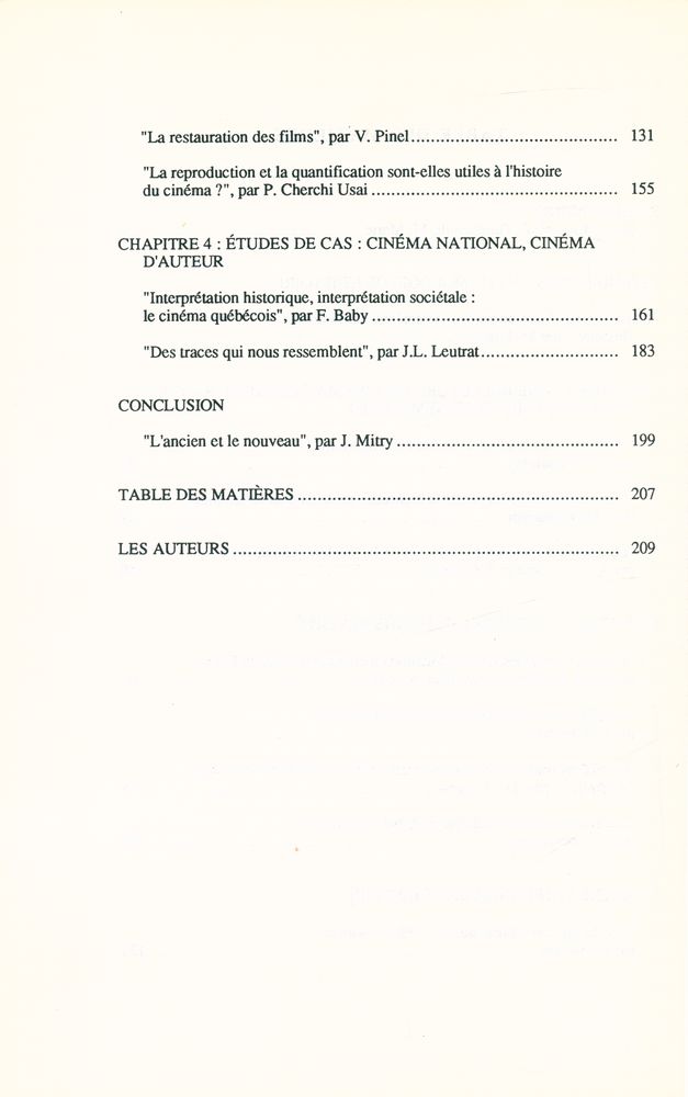 『L'HISTOIRE DU CINÉMA : NOUVELLES APPROCHES』 3