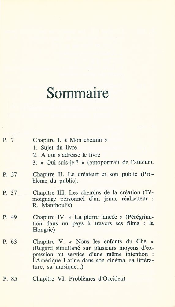『jeune cinéma 1960 - 1970』 2