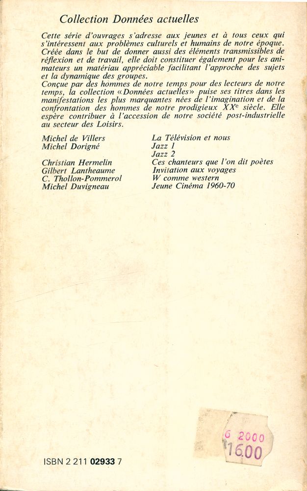 『jeune cinéma 1960 - 1970』 4