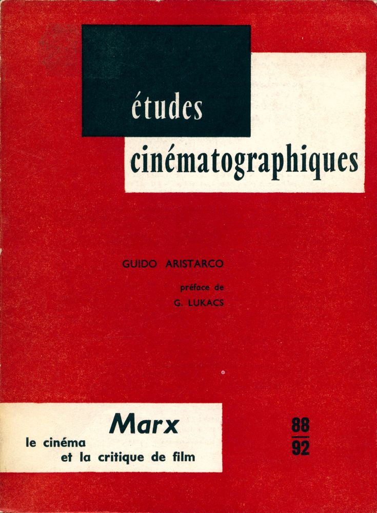 『études cinématographiques 88 - 92 - Marx, le cinéma et la critique de film』 1