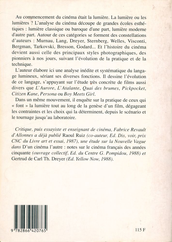 『LA LUMIÈRE AU CINÉMA』 3