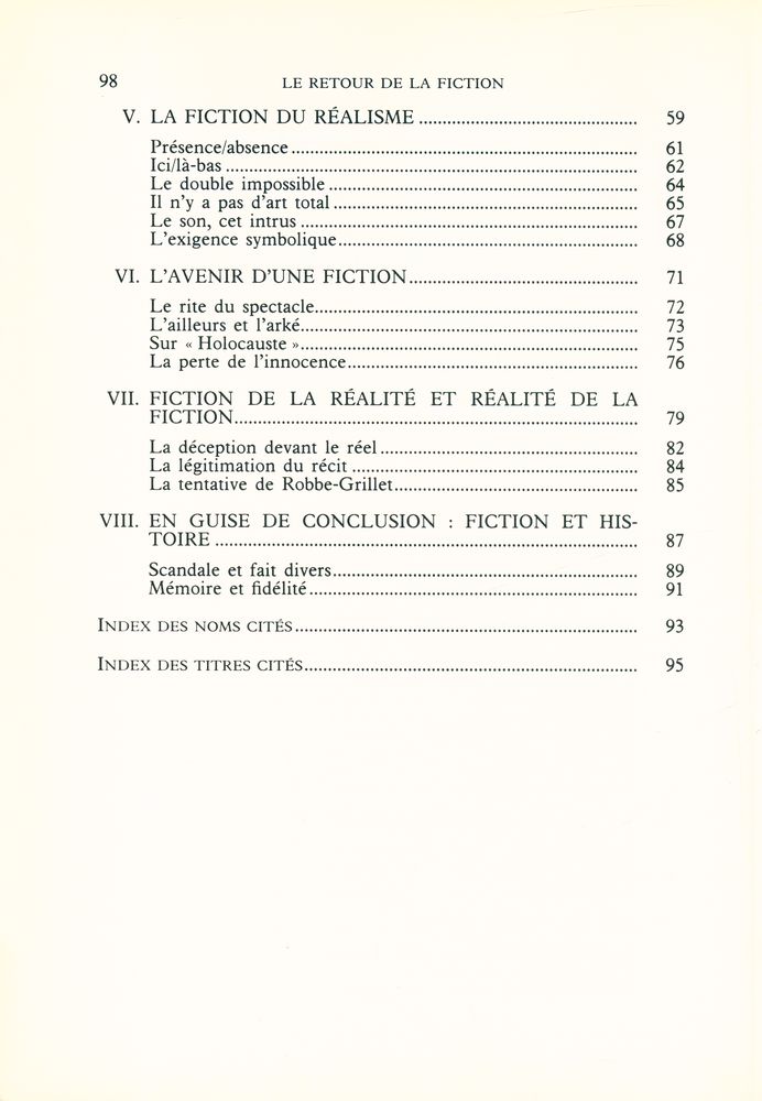 『le retour de la fiction』 3